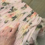 Mac Duggal IEENA FOR 
Light Pink Floral Print Asymmetrical Ruffle Hem Dress Photo 3