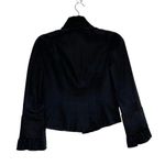 Diane Von Furstenberg  Blazer Jacket Snap Buttons Women's Black Size 6 Photo 2
