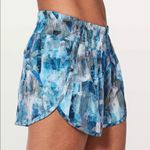 Lululemon Tracker Short Sz 4 Blue Sun Dazed Print Athletic 4” Inseam Photo 4