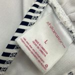 Xhilaration  nautical blue and white stripes bikini top size large Photo 8