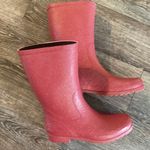 UGG  Rain Boots Women Size 8 Pink Rubber Fur Lining Rare Vintage F50012G logo Y2K Photo 9