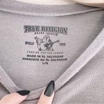 True Religion Buddha Graphic Tshirt Tee Rhinestones Grey Photo 2