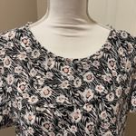 Karl Lagerfeld  Black and White Floral Blouse nwot Photo 2