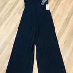 Julia Jordan NWT  Women's Pinstriped Jumpsuit Blue Size 8. Photo 1