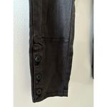 Anthropologie  Pants Women's 26 Charcoal Corduroy Button Ankle Skinny Utility Photo 2