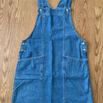 Dockers  Vintage 90s Blue Denim Overall Dress Women’s Size S Photo 0