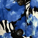 Toni Morgan Women's Blue Dress Blazer Buttons Floral Chic 1X Photo 6