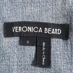 Veronica Beard  Ruben Denim A-Line Midi Dress in Pebble Stone Photo 4