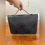 Nina Ricci Women’s Vintage Signature Script‎ Two Way Flap Bag Black Photo 12