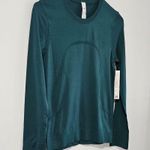 Lululemon Swiftly Relaxed Long-Sleeve Shirt Hip Length / Storm Teal / Size 2 Photo 3