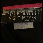Night Moves New York Vintage Black Evening Cocktail Rhinestones Dress Size 7/8 Photo 14