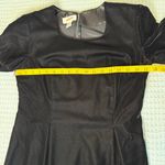 Talbots Vintage  Black Velvet Cocktail Dress Womens 4 Petite Midi 90s Formal Photo 5