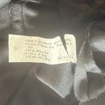 Vintage Paper Tag Black Ruffled Tiered Spaghetti Strap Dress Floral Accent Sz 10 Photo 4