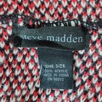Steve Madden Red and Black Knit Infinity Scarf NWT One Size Photo 3