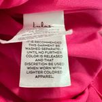 Lulus Glamorous Celebrations Dress Women's Small Pink Velvet Strapless Tulip Photo 7