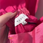 Mable Duri Bow Tied Bubble Hem Mini Dress Pink Photo 3