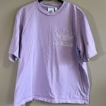 Adidas ✨  Light Purple Embroidered Shirt Medium Photo 0