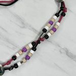 Western Concho Beaded Tie Belt Size Small S Photo 6