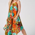 MSK Floral Print Gaucho Jumpsuit Strappy Green Size M NWT Size M Photo 11