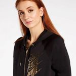 Nike Sportswear Women's Shine Metallic Logo Jersey Knit Zip Up Hoodie Jacket S Photo 1