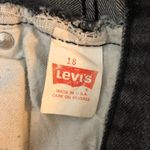 Levi's Womens Jeans 501 Button Fly Tapered Lev Vintage USA Made High Rise Gray 18 Photo 4