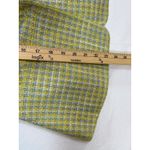 Sigrid Olsen  Y2K Womens Tweed Blazer Jacket Yellow Blue Plaid Size 4 Photo 5