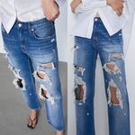 ZARA  JEANS ZW PREMIUM STRAIGHT CROPPED JEANS new Photo 1