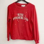Wildfox Wine Wonderland Red Holiday Sweater X-Small Photo 2
