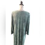 Roz & Ali  Green and White Long Sleeve Dress Size 3X Photo 9