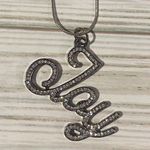 Calvin Klein Silver “Joy” Script Pendant Necklace – New Photo 0