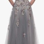 La Femme NWT  Floral Embroidered & Beaded Tulle Ballgown Evening Dress Size 4 Photo 1
