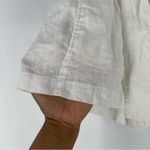 Aritzia Wilfred White Linen Belted Tie Waist Pull On Paperbag Shorts Photo 3