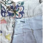 Esprit Vtg  Linen White Floral Bermuda Shorts High Waist Boho Cottagecore Sz 9/10 Photo 5