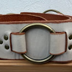 Linea Pelle wide genuine leather ring belt statement anillo 41″ M Photo 0