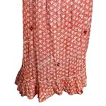 Poupette St. Barth Joe Wrap Maxi Dress Women’s Size Small Floral Orange Ruffle Photo 7