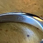 Genuine Moissanite Sterling Silver Ring Size 5 Photo 5