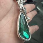 Silver 36" Long Faced Cristal long Sweater Necklace green Womens
Jewelry Photo 12
