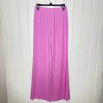 Amanda Uprichard  Vera Pants Carnation Vibrant Pink Wide Leg pull on Revolve 342 Photo 5
