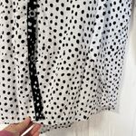 Habitat  clothes to live in white button down with black dots relaxed fit tunic S Photo 4