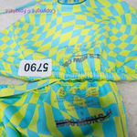 NEW It’s Now Cool‎ x Free People checkered wave lime green blue bikini set Photo 9