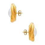 AUREUM Naomi Earrings in Two Tone One Size Womens Gold Photo 1