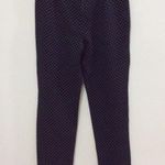 J.Jill Polka Dot Pants Black Ponte Knit Slim Leg Sz Medium Elastic Waist Photo 4