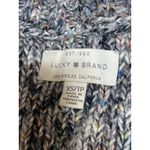 Lucky Brand Women's Gray V-neck Long Dolman Sleeve Crop Knit Sweater Top Sz XS Photo 2