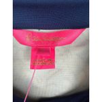 Lilly Pulitzer NWT‎  Ainslee Lunar Blue Palm Beach Petals 3/4 Sleeve Dress Size L Photo 5