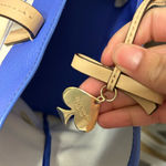 Kate Spade  Ryan Blue and White striped open top tote Photo 2