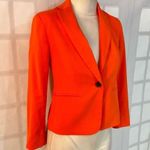 Ann Taylor  Orange Notch Lapel One Button Long Sleeve Blazer Size 00 Photo 1