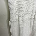 J Jill Dress Womens White Crochet‎ Gathered Waist Tassels Beach Wedding Large Photo 3