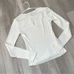 Banana Republic  Shirt keyhole tie front long sleeve womens White (small) vintage Photo 3