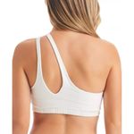 Jessica Simpson Bikini Set Ribbed Cutouts One Shoulder Hipster Off White S Photo 4