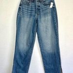 Old Navy High Rise Jeans Women's 8 Curvy IG Loose Button Fly Split Seam Leg New Photo 0
